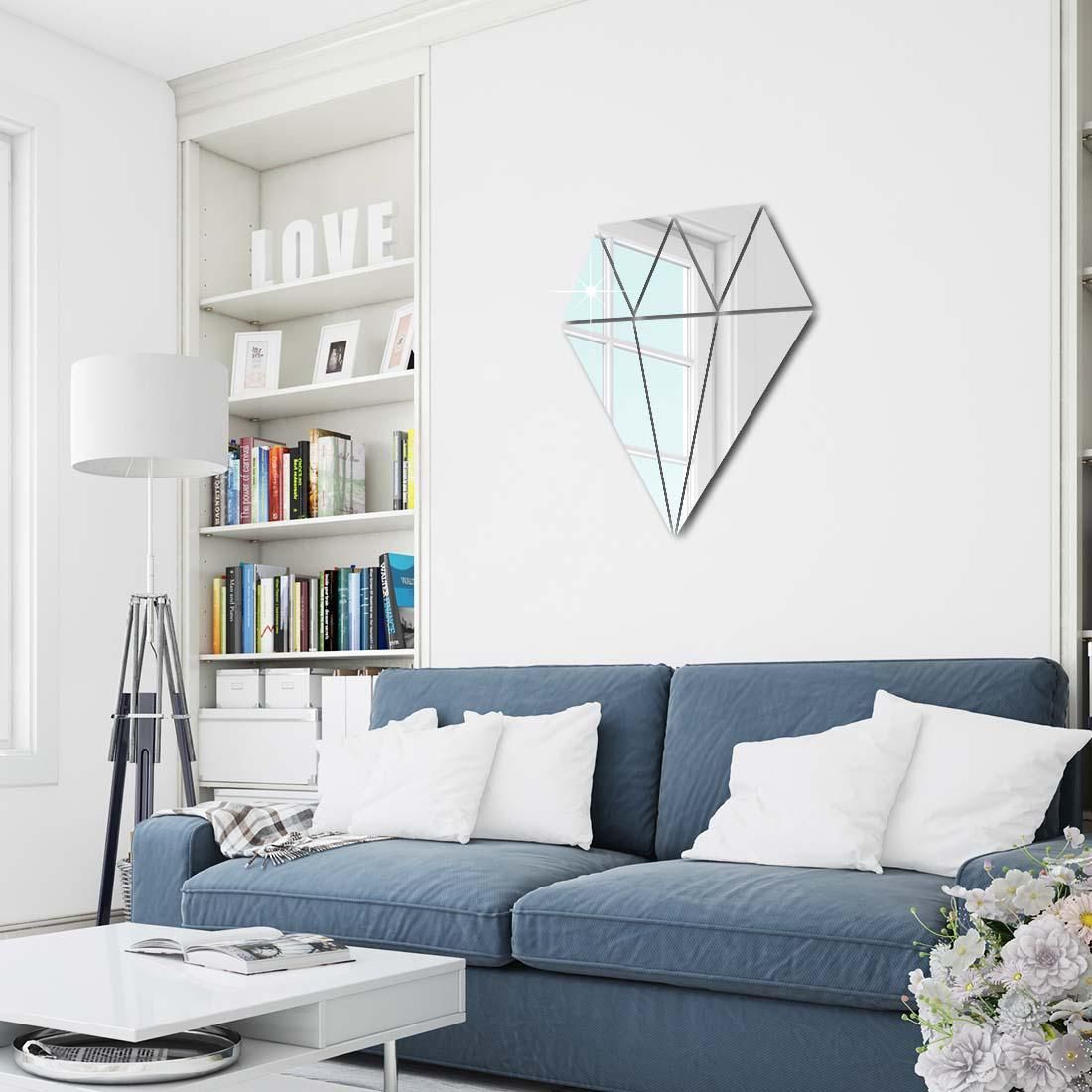 Diamond Mirror Wall Stickers