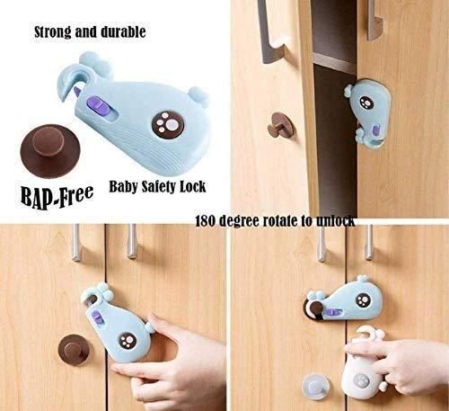 Mighty Whale Shaped  Door Lock  (Pack of 2)